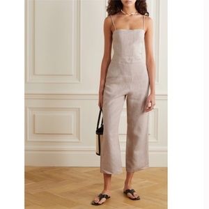 Reformation Huntington Jumpsuit - linen romper